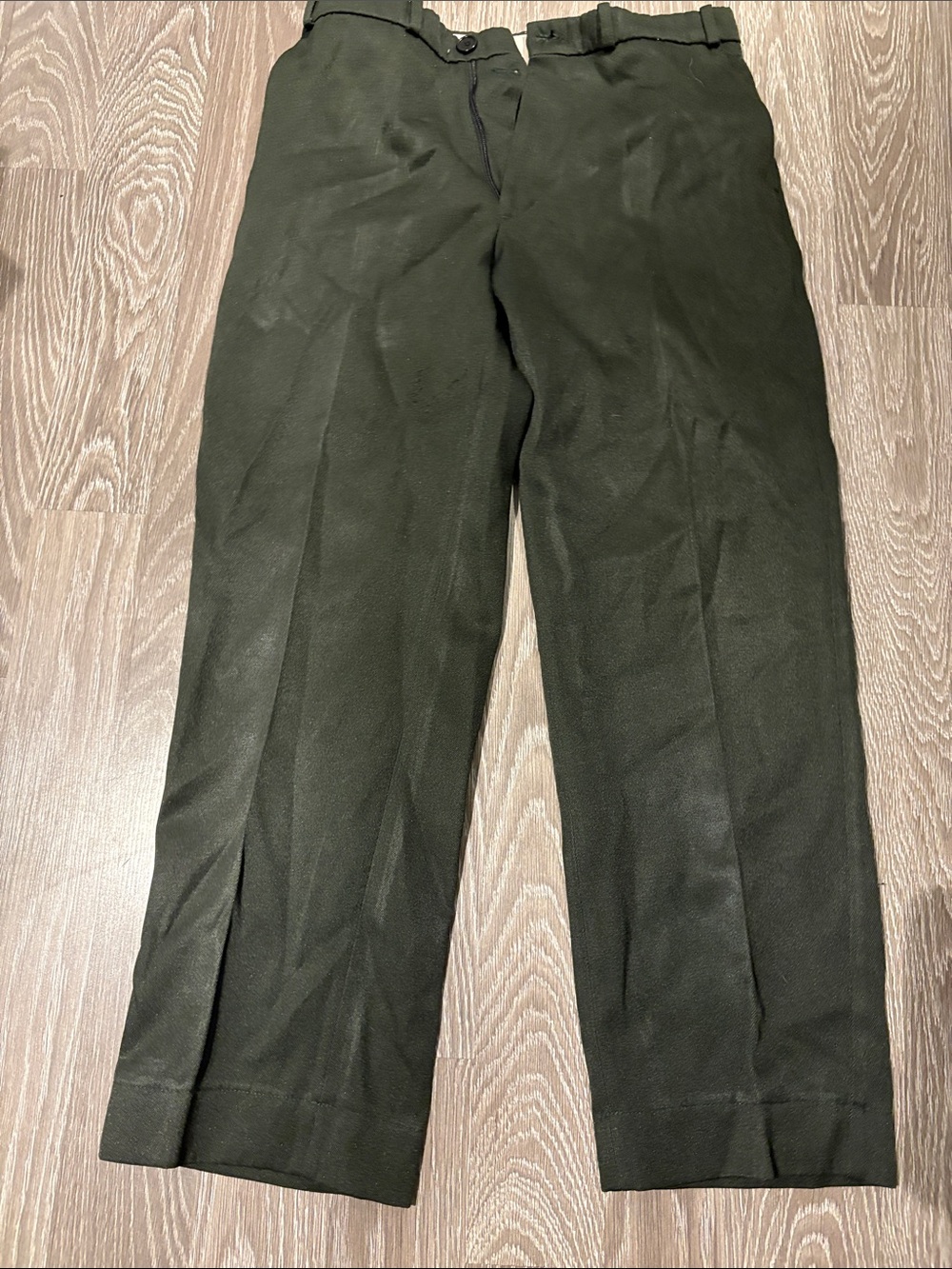 Men's Dark Olive Green Dress Pants